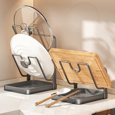 Kitchen Pot Lid and Spoon