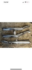 No Dents nice chrome Kawasaki KH250 Exhaust Silencer Set Of 3