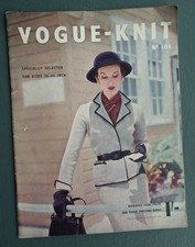 Vintage 1950s 50s VOGUE Vogue-Knit 104 original knitting patterns book women's