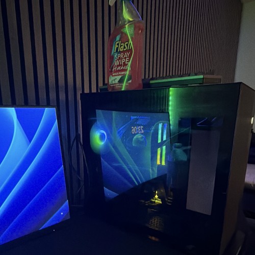 Black gaming desktop - gaming,