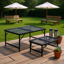 Folding Portable Grill Table