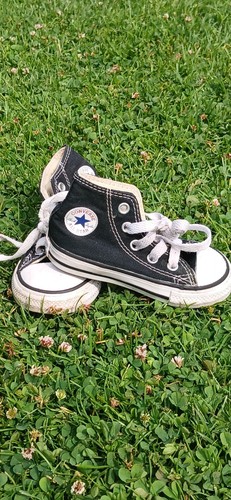 Black converse boots infant - black,