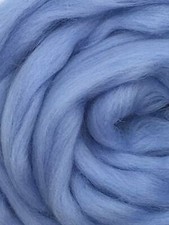 Blue Wool Roving for Spinning