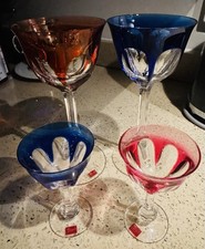 Vintage Moser Bohemian Wine and port Glass