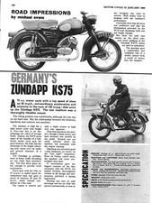 1963 ZUNDAPP 'KS75' 75cc Motor