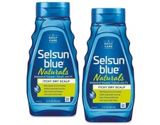 Selsun Blue Antidandruff Shampoo, Itchy Dry Scalp, 11 fl oz  -  2 PACKS LOT