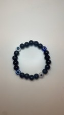 Evil Eye Glass Beaded Bracelet