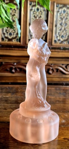 Art deco frosted pink - art,