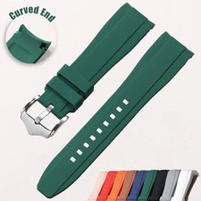 20mm 22mm Rubber Strap Curved