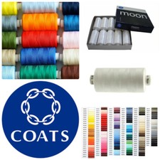 Coats Moon Sewing Machine Polyester Thread Cotton 1000 yard  6 REELS