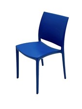 Blue plastic stacking chairs - blue,