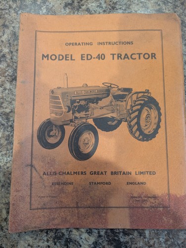 Allis chalmers ed40 tractor - chalmers,