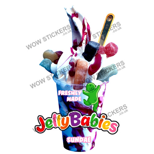 Ice cream van sticker jelly - ice,