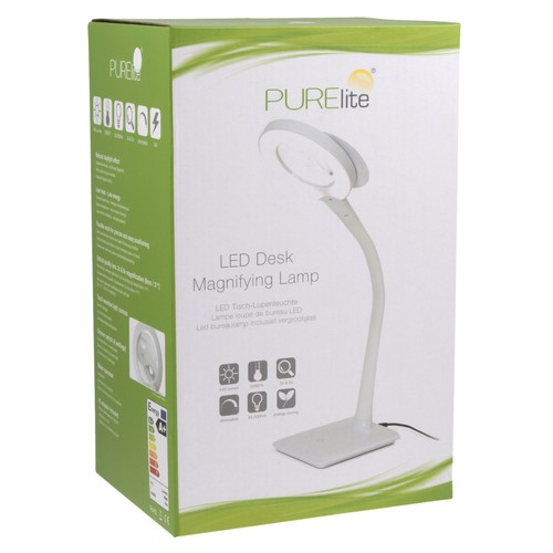 Purelite led magnifying desk - led,