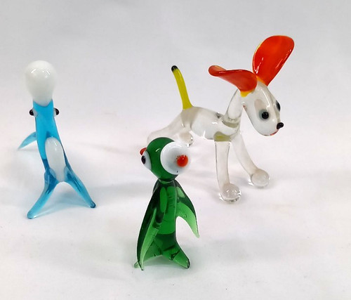 Glass murano animals - 3,