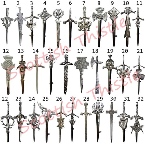 Scottish kilt pins various - scottish,