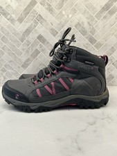 Gelert Horizon Mid Waterproof Boots Pink Purple Grey Walking Womens Size 10
