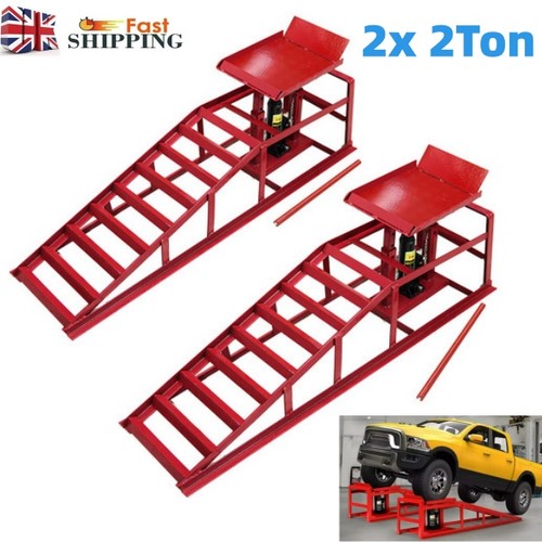 Ton hydraulic car ramps 2pc - hydraulic,