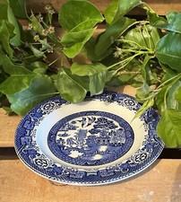 Vintage Aged White Blue China