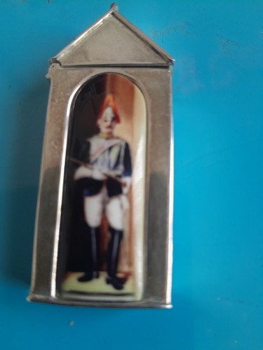 Silver hand painted enamel - painted,