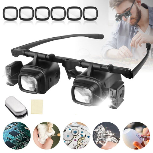 10x 24x magnifying glass - 2x, 6x