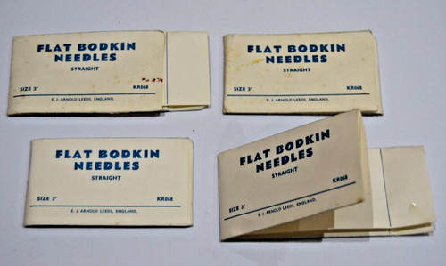 Packs flat bodkin needles - flat,