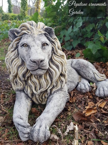 Large laying lion highly - laying,
