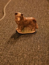 Wade Whimsies Collie Dog Figurine Vintage Collectable Miniature Animal Ornament
