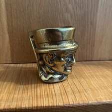 Vintage Brass Toby Jug Small