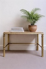 Vintage Brass Marble Side