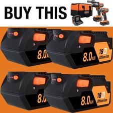 4X~1X For AEG 18V Li-ion Battery 8 AH L1830R L1815R B1820R B1814G BS18G AC840087