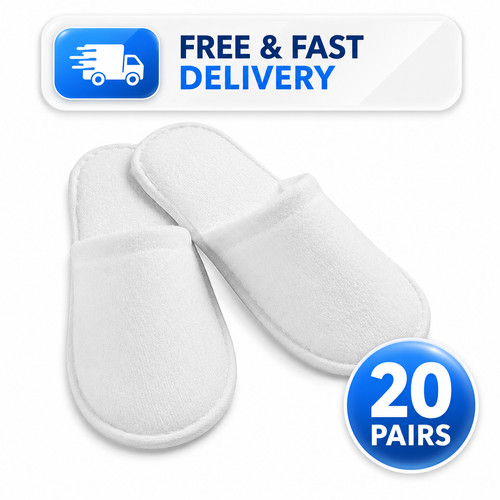 20pairs open toe - toe, toweling