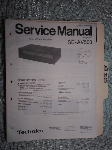 Technics panasonic av500 - technics, se-av500