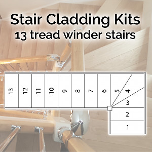 Oak stair cladding staircase - oak,