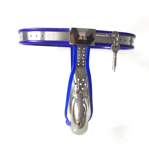 Male stainless steel chastity - stainless,
