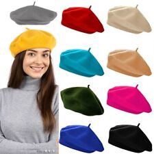 Wool Beret Hat Autumn Hats French Beret Cute Ladies Fashion Warm Hat UK Lot
