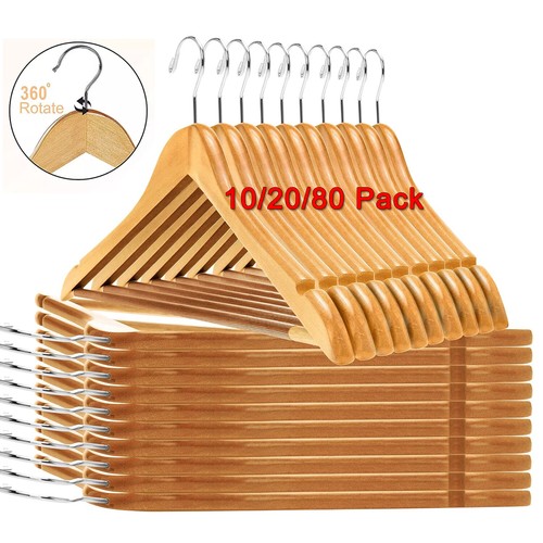 Wooden hangers pack - pack, of