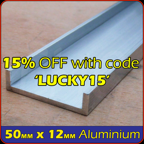 50x12mm aluminium - 50x12mm,