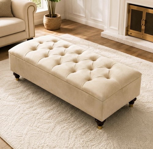 Chesterfield storage ottoman - storage,