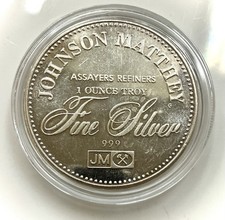 JM Johnson Matthey Freedom Of Speech 1 Troy Oz .999 Fine Silver Round Coin
