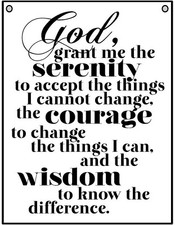 AA Serenity Prayer -