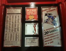 RED TELEPHONE BOX INTERIOR NOTICE SET STYLED ON CLASSIC JUBILEE BOOTH KIOSK