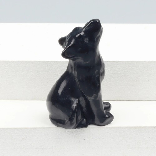 Crystal howling wolf - howling,