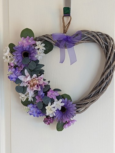Shabby chic wicker heart - chic,