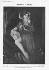 MARGARET DAVIES American Actress - Antique Print 1923
