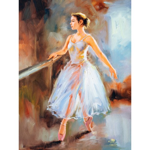 Ballet dancing barre painting - dancing,