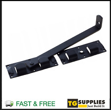 Heavy Duty Black Gate Bolt Gate Catch Latch Lock for Wooden & Metal Gates