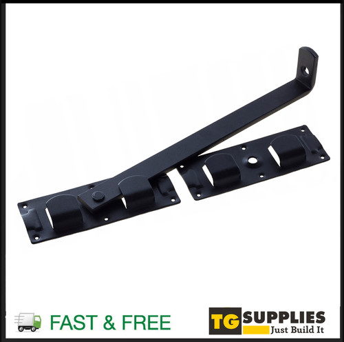 Heavy duty black - gate, bolt