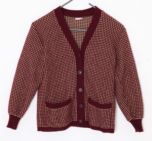 1960s birdseye wool cardigan - 1960s,,
