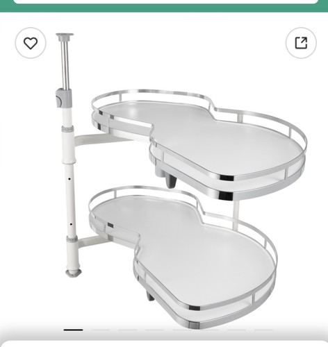 Two swivel pull out carousel - out,